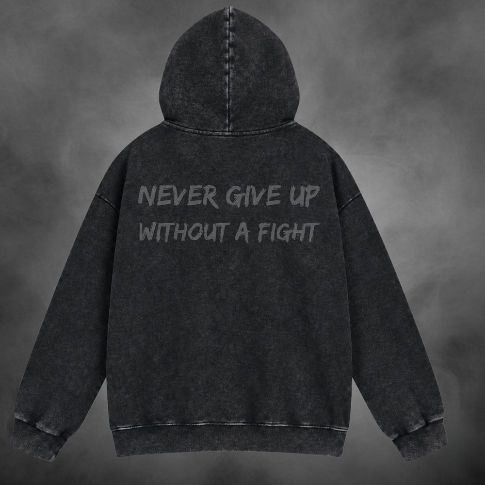 Zuko Zipup V1 in washed black, back view