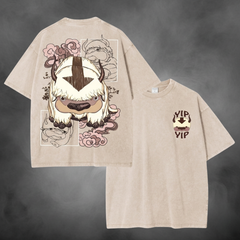 Appa Face V1 Avatar The Last Airbender t-shirt in sand