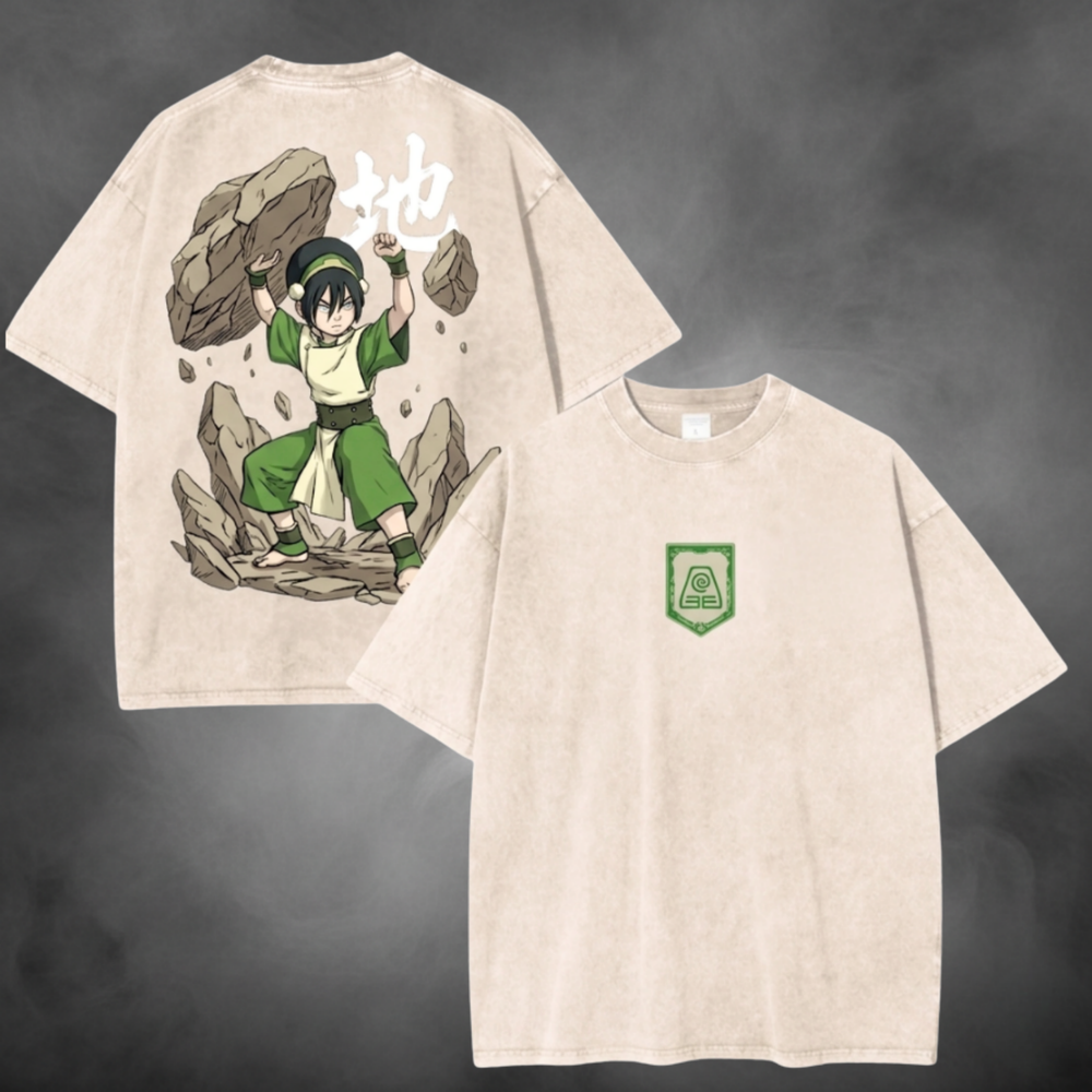 Toph Rockbend V1 Avatar The Last Airbender t-shirt in sand