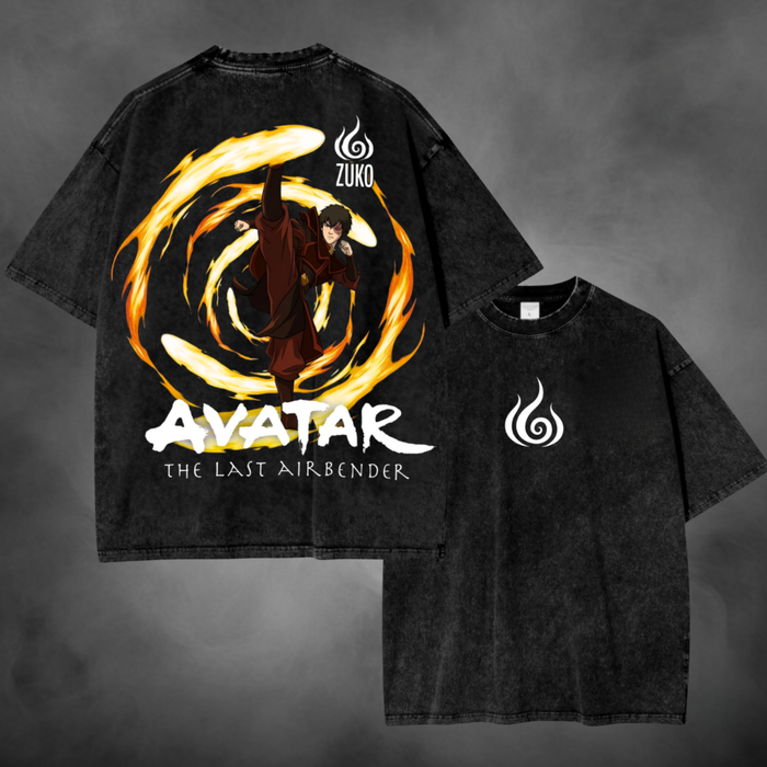 Zuko Firekick V1 Avatar The Last Airbender t-shirt in black