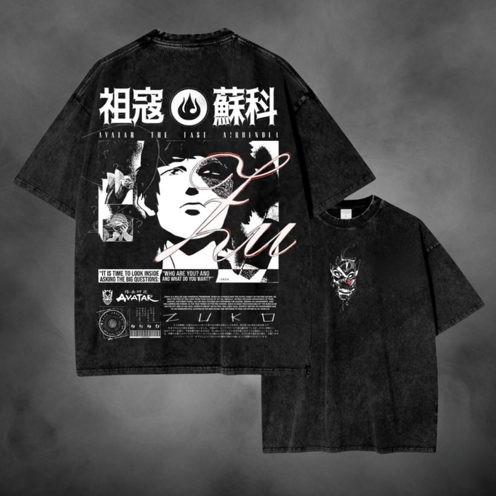 Zuko Manga Poster V1 Avatar The Last Airbender t-shirt in black