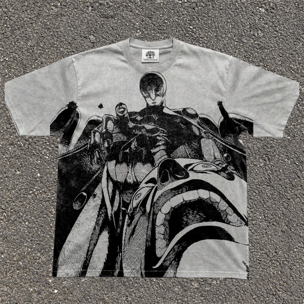 Femto Dark Presence All Over Print in gray, front artwork