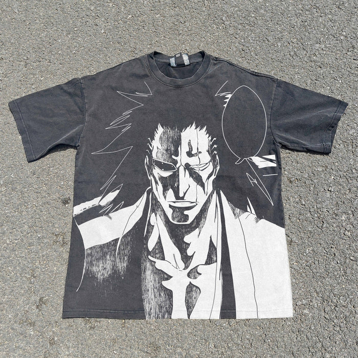 Kenpachi Zaraki Bleach all-over-print shirt front — NANAKAGE