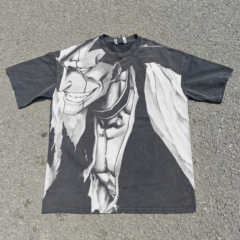 Kenpachi Zaraki Bleach all-over-print shirt detail — NANAKAGE